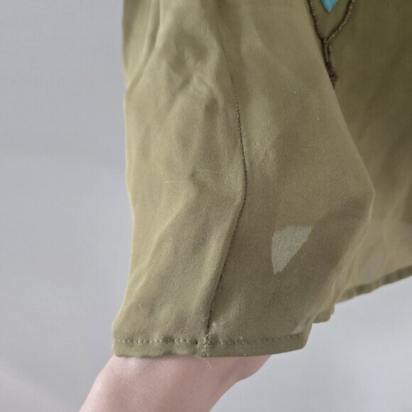 Matthew Williamson Beaded Green Sleeveless Tank Top Size 8 Small b170 - Picture 11 of 11